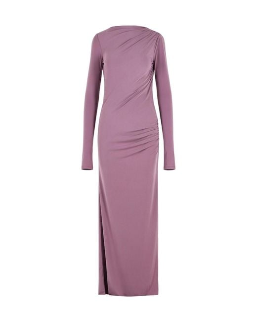 ANDAMANE Purple Long Dress