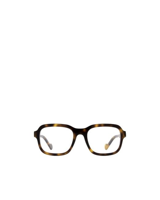 Moncler White Eyewear Square Frame Glasses for men