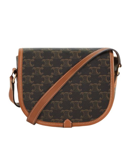Céline Black Medium Folco Bag