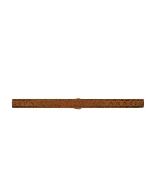 Gucci White Blondie Thin Belt