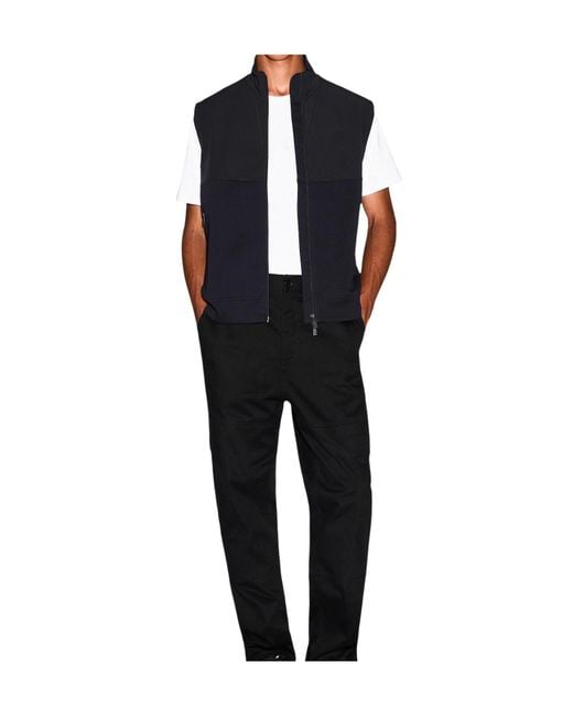 ARMANI EXCHANGE Blue Sleeveless Vest for men