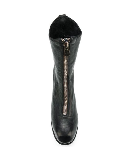 Guidi Black Zip Detail Boots