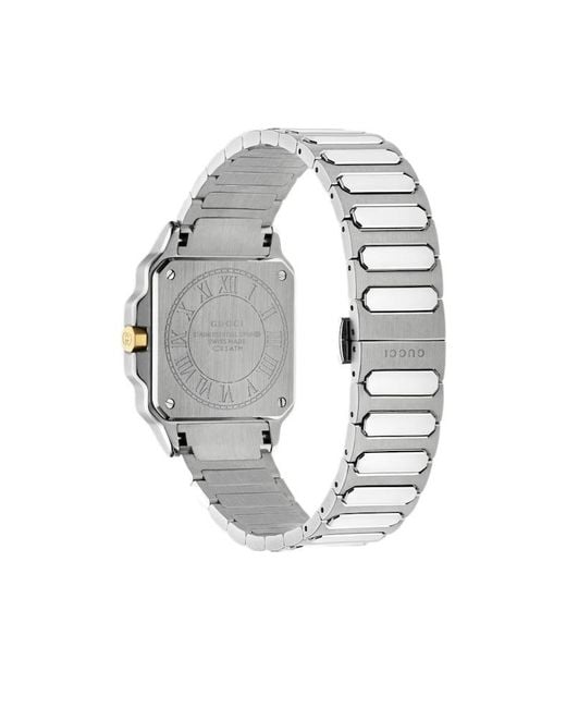 Gucci White G-Flat Watch, 30Mm