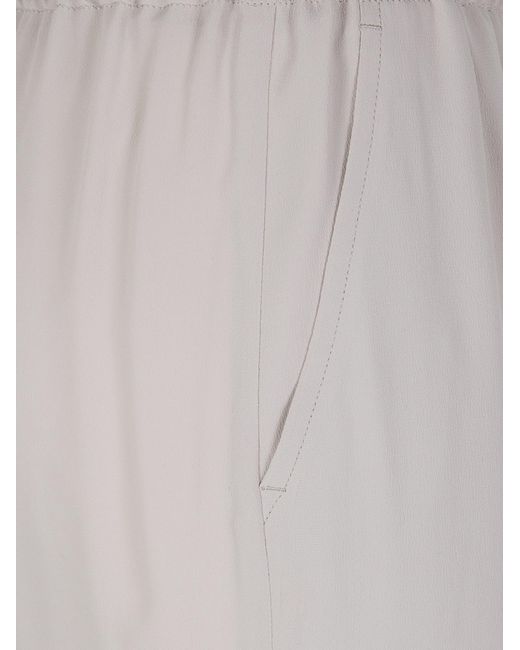 Seventy Gray Elasticated-Waist Trousers