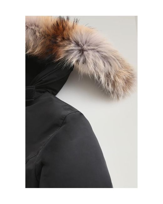 Woolrich Black Luxury Arctic Racoon Parka