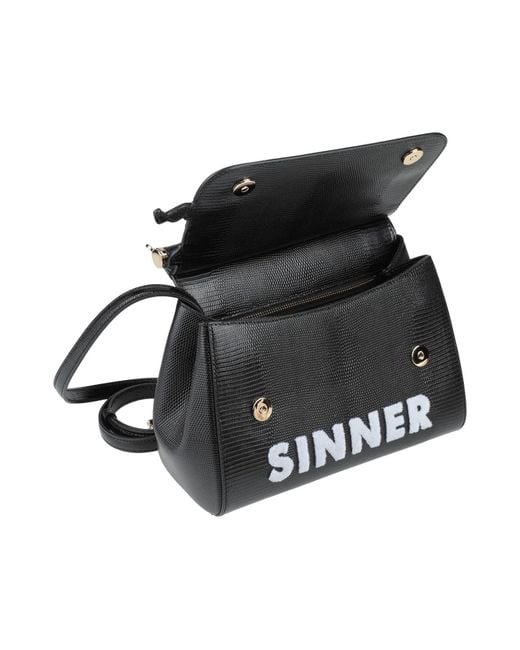 Dolce & Gabbana Black Letter Printed Handbags
