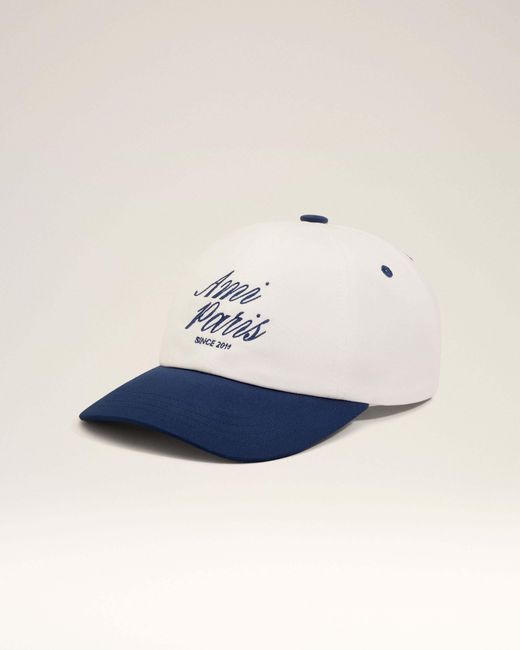 AMI Blue Ami Embroidered Baseball Hat for men