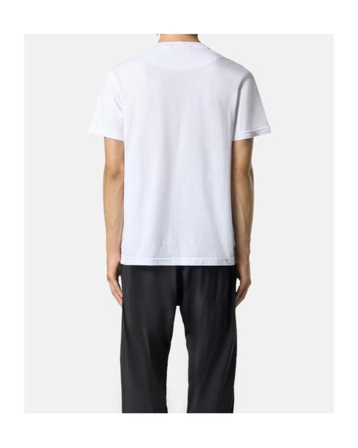 Stone Island White Short-Sleeve T-Shirt for men