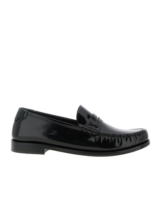 Saint Laurent Black Le Loafer Slip-On Loafers for men