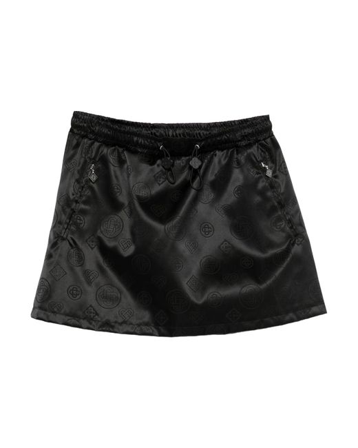 Casablanca Black Elastic Waist Skirt