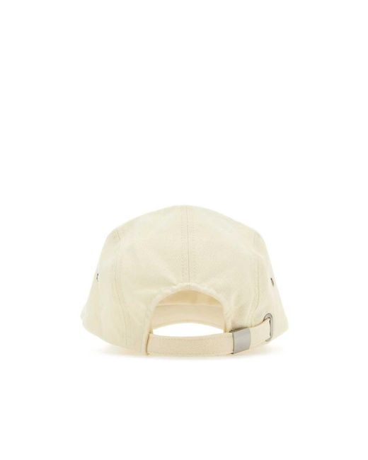 Isabel Marant White Logo-Embroidered Baseball Cap