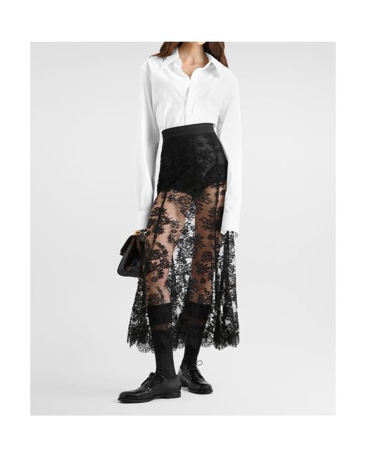 Dolce & Gabbana White Cotton Poplin Shirt
