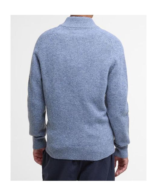 Barbour Blue Talder Zipped Jumper for men