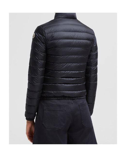 Moncler Blue Lans Zip-Up Padded Jacket