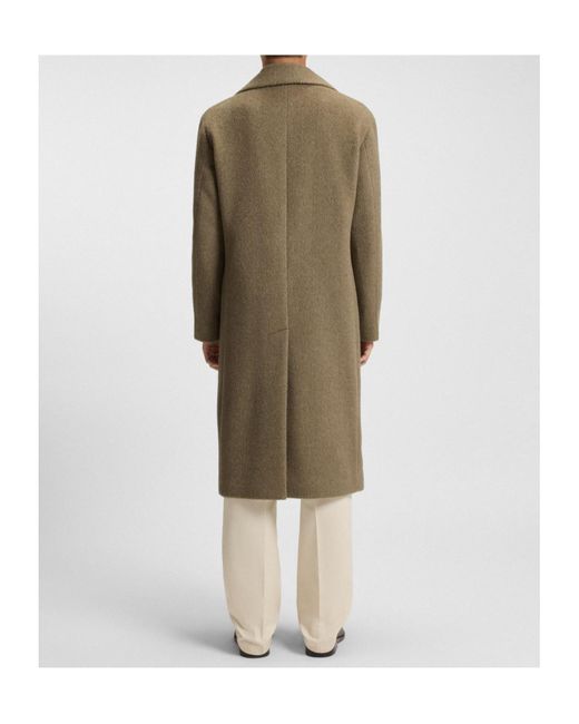 Boss Natural Boss Double-Breasted Long-Sleeved Coat for men