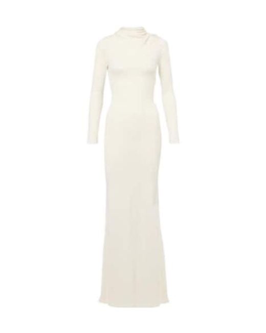 AYA MUSE White Knitted Dress