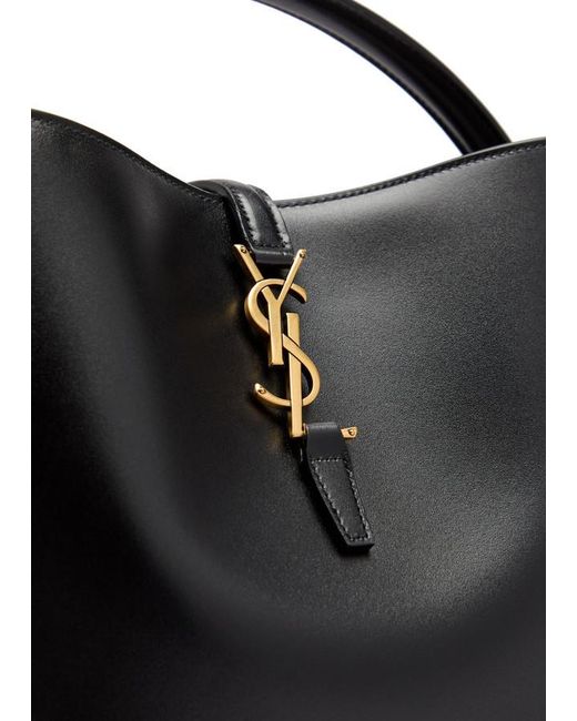 Saint Laurent Black Le 37 Small Leather Bucket Bag