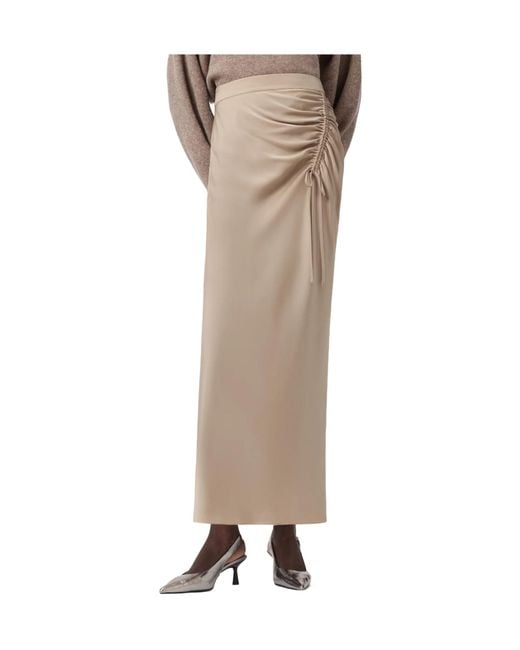 AllSaints Natural Alexia Midi Skirt