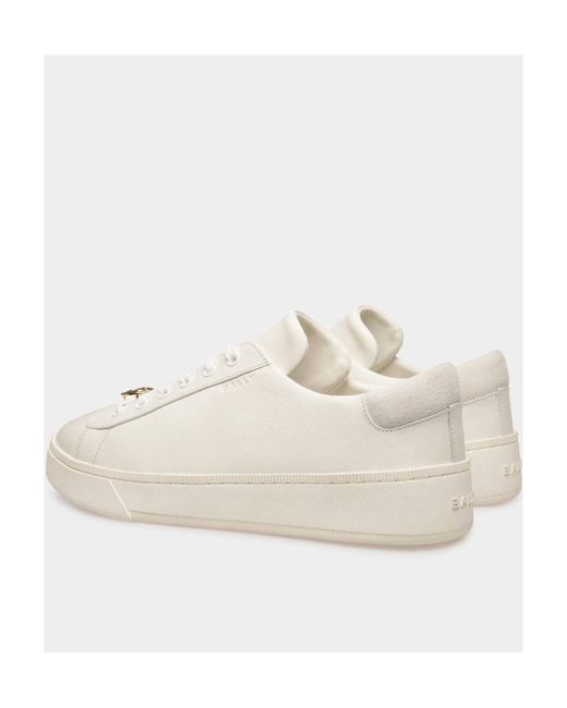 Bally White Lace-Up Low-Top Shoes for men