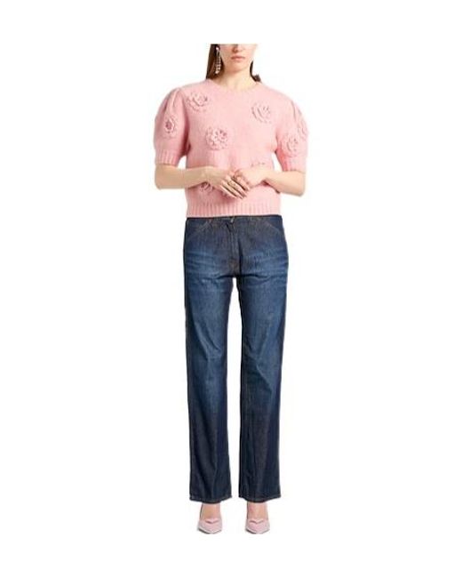 Dolce & Gabbana Blue Dark Wash Straight Leg Jeans