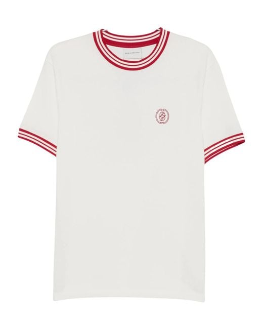Drole de Monsieur White Crew-Neck T-Shirt for men