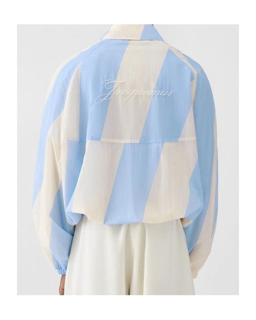 Jacquemus Blue Le Coupe Vent Zip Jacket for men