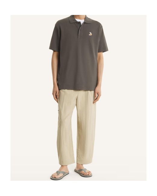 Maison Kitsuné Gray Maison Kitsuné Dreaming Fox Comfort Polo Shirt for men