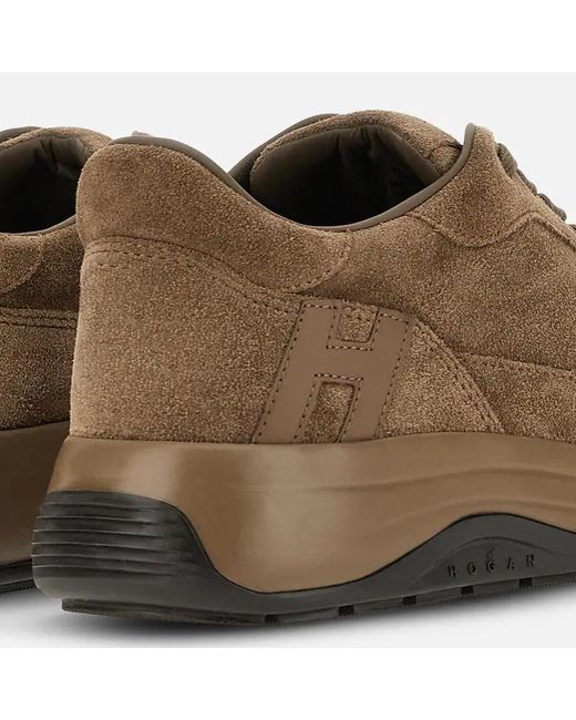 Hogan Brown Hi-Light Sneakers for men
