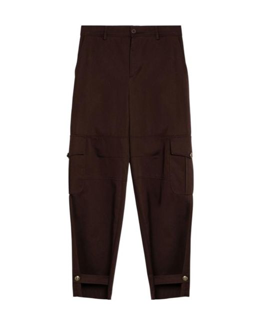 Moschino Brown Belt Loop Casual Pants