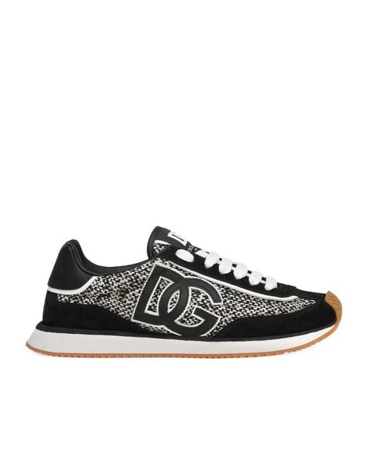 Dolce & Gabbana Black 'Dg Cushion' Sports Shoes