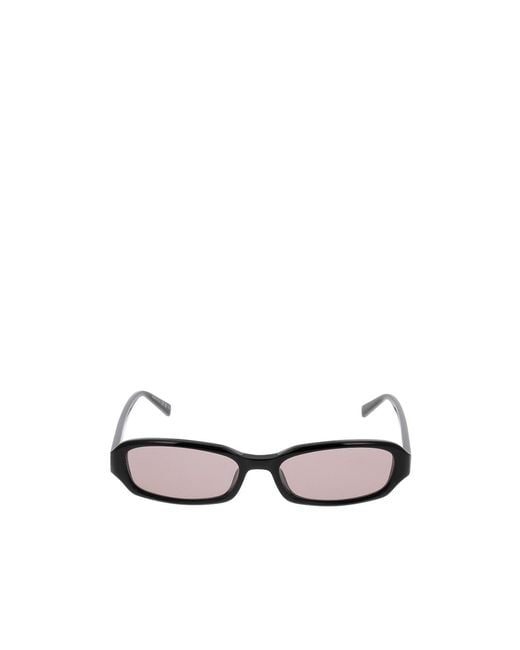 Saint Laurent White Eyewear Rectangular Frame Sunglasses for men