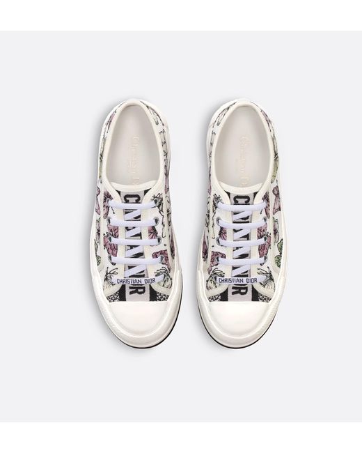Dior White Walk'N' Platform Sneaker