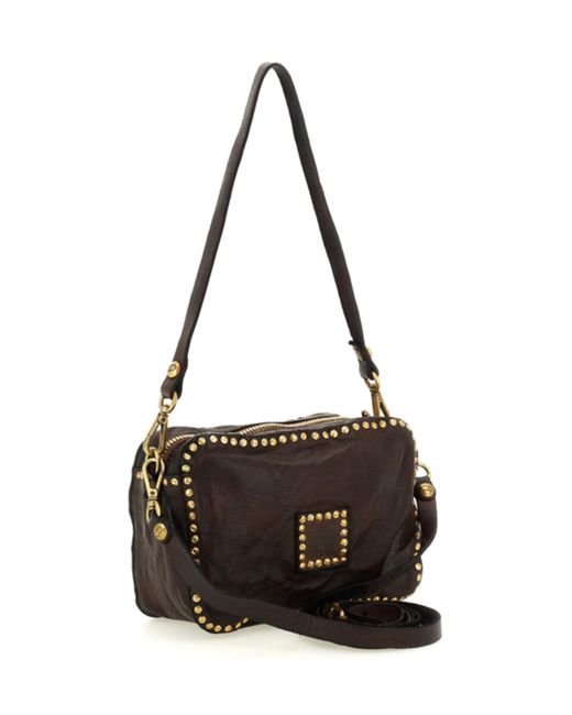 Campomaggi White Mini Kate Embellished Bowling Bag