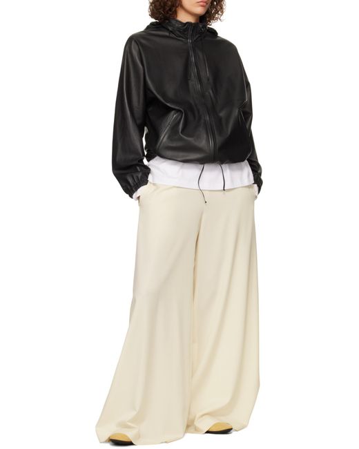 The Row Black Long Sleeve Leather Jacket