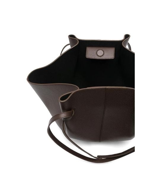 Yuzefi Brown Double-Handled Handbag