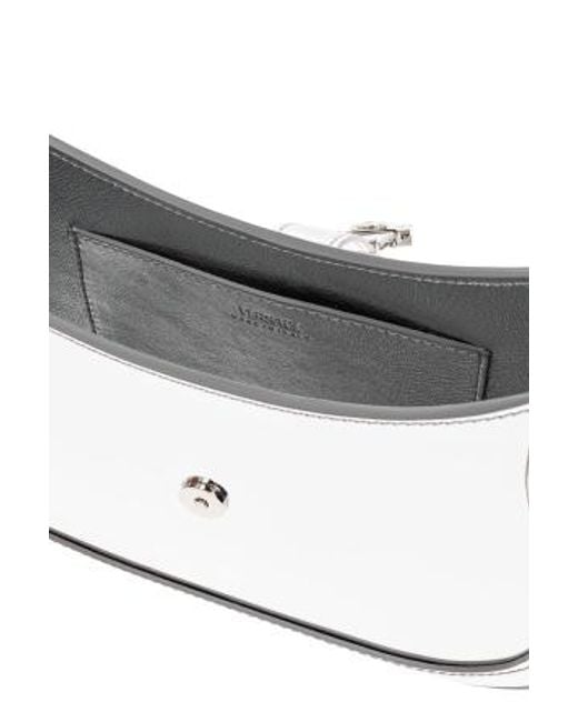 Versace White Greca Goddess Metallic Tote Bag