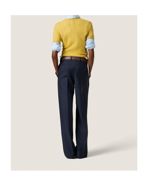 Miu Miu Yellow Cashmere And Silk Sweater