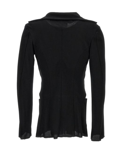 Junya Watanabe Black Long-Sleeved Casual Jacket