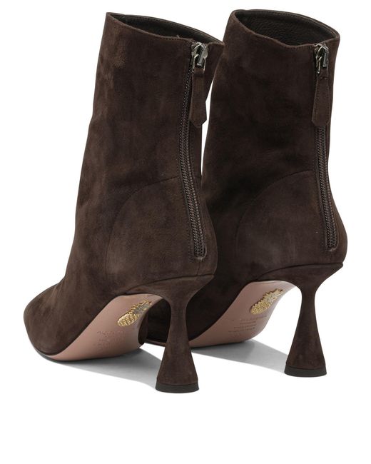 Aquazzura Brown Amore Ankle Boots
