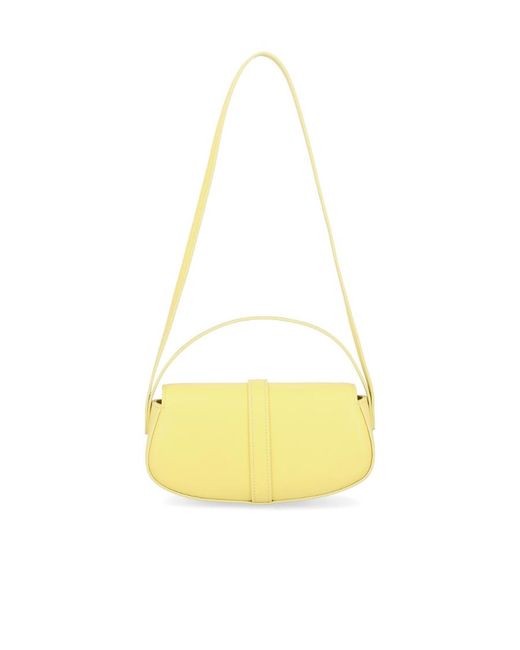 Céline Yellow Clutch On Strap