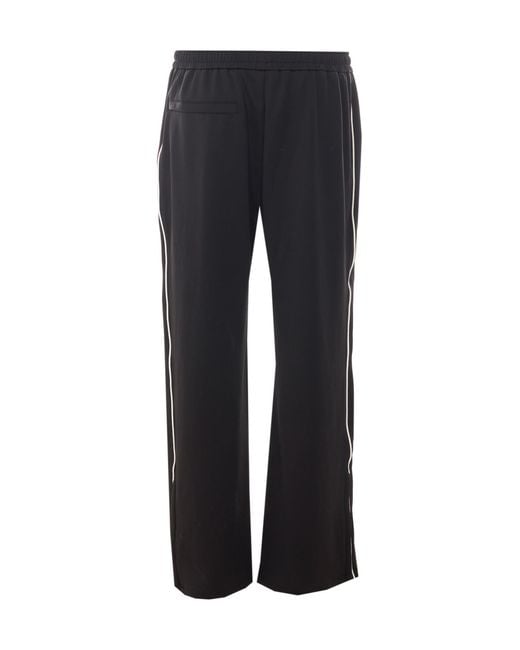 Represent Blue Logo Embroidered Track Pants for men