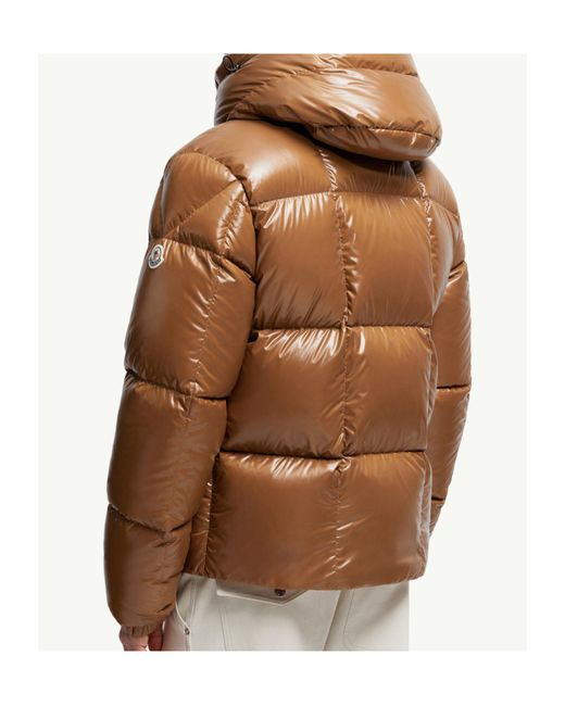 Moncler Brown Parana Hooded Short Down Jacket for men