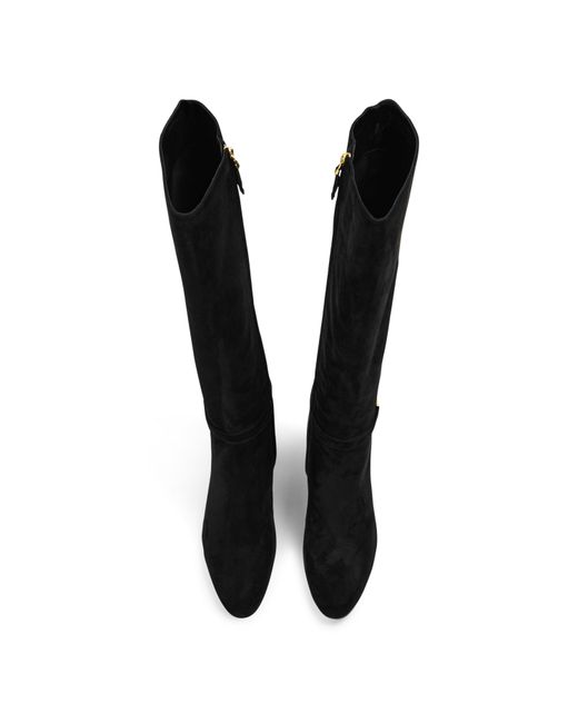 Ralph Lauren Black Leather Kellie Knee High Boots