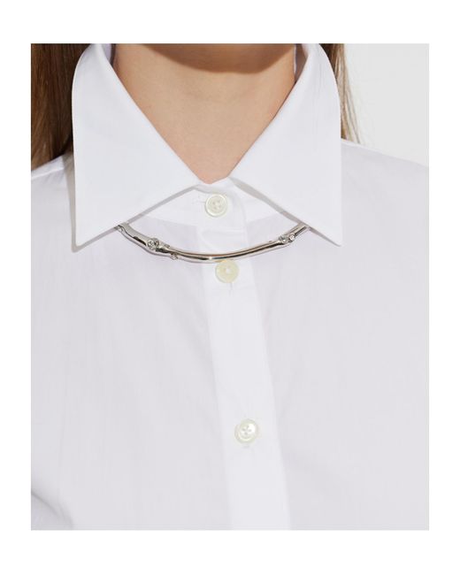 Dries Van Noten White Adjustable Necklace