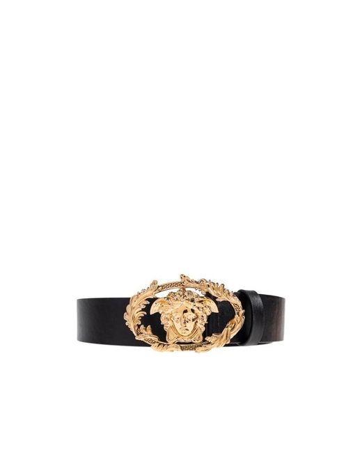 Versace White Medusa-Head Buckle Belt for men