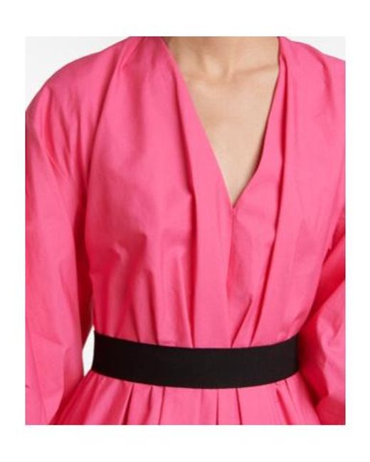 Roksanda Pink Zaineb Belted Poplin Gown