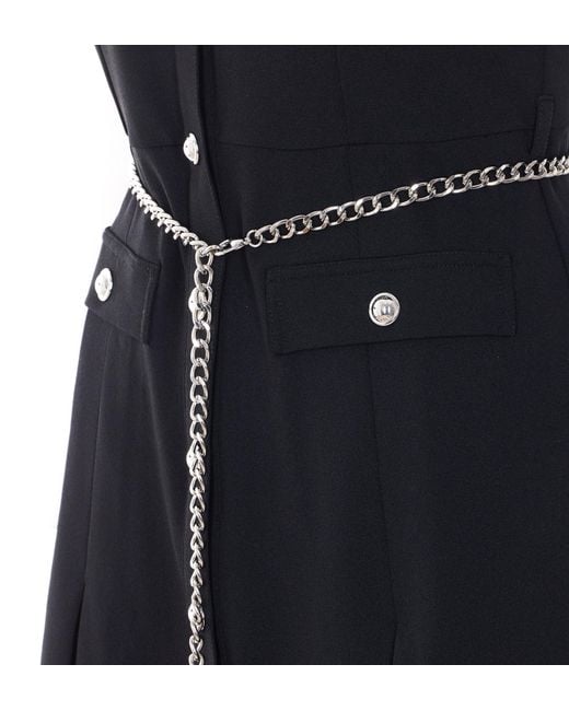 MICHAEL Michael Kors Blue Chain-Linked Shirt Dress