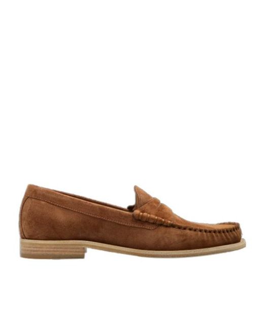 Stuart Weitzman Brown Shoes Lottie Loafer Sk307