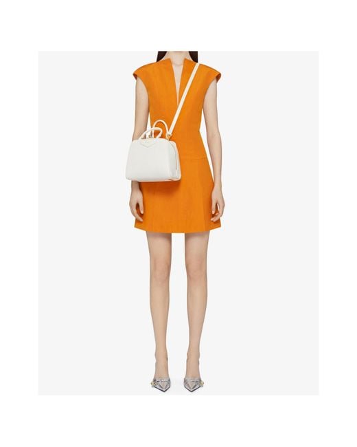 Givenchy White Mini Antigona Cube Bag
