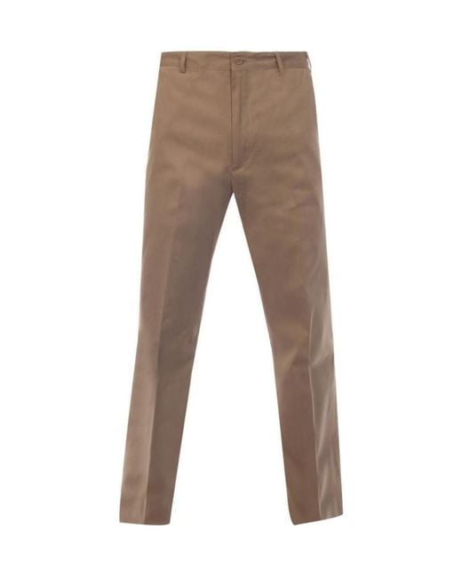 Paul & Shark Gray Straight Casual Pants for men